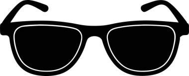 Güneş gözlüğü silueti simgesi.