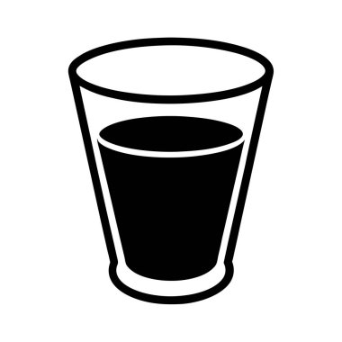 düz tasarım kahve fincanı şeffaf vektör