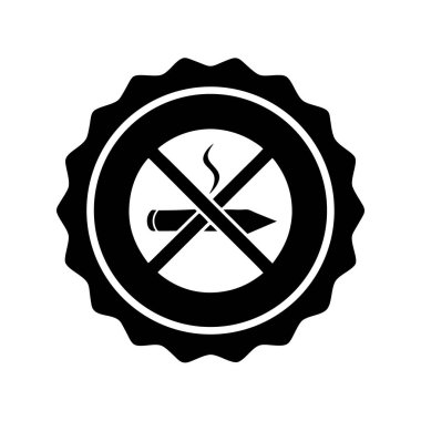  Tütünsüz-günlük-rozet-toplama-vektörü