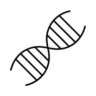 karikatür stili DNA ve moleküler biyoloji ikonu inclu