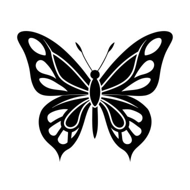 Kelebek simgesi-vektör-illüstrasyon-sonrası