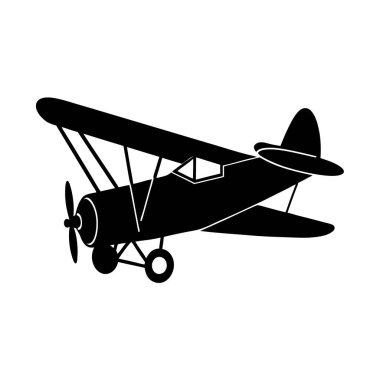 çift düzlemli siluet simge - vintage açık-