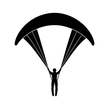 paraglider-siluet-simge kanat açıklığı eğrisi
