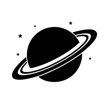  Astronomik-satürn-simge-illüstrasyon