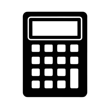  hesap makinesi simgesi-vektör illüstrasyonu- dahil