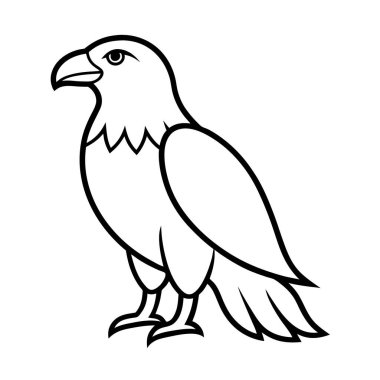 kartal-vektör-illüstrasyon-üstüne-beyaz içerir
