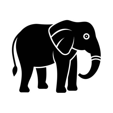  Fil simgesi-vektör illüstrasyonu