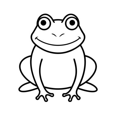 komik-kurbağa-ifade-kafa boyama sayfası-dahil