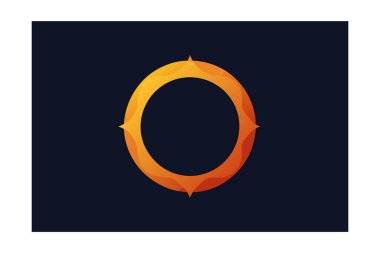 Dramatik-güneş-tutulması-ateşli-turuncu-halo