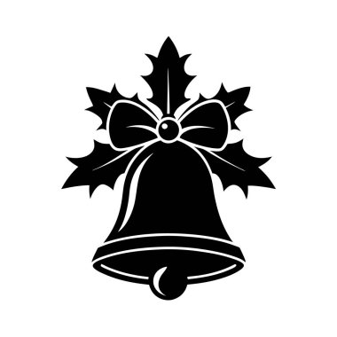 Ökseotlu klasik Noel çanı Holly.