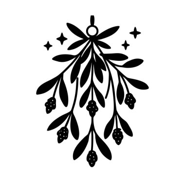 El çizimi, ökseotu demeti, kutsal resimli..