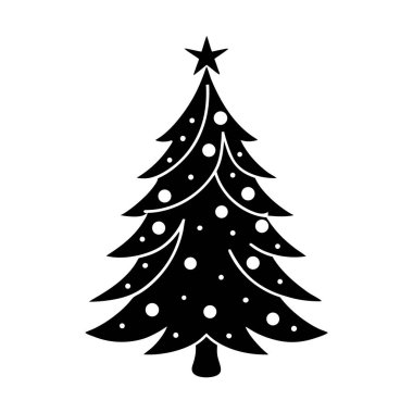 Güzel-yeşil-Noel-ağaç-süslenmiş-süs