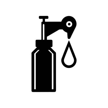 minimal yağlayıcı araç simge tasarımı sonrası içerir