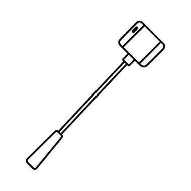 minimal selfie çubuk simgesi tasarımı içerir