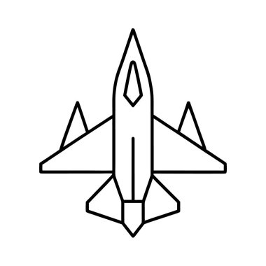 çizilmiş savaşçı-jet-simge-vektör-sonra-