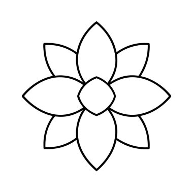 çizilmiş-çiçek-ikon-vektörü-üstüne-beyaz 'ı içerir