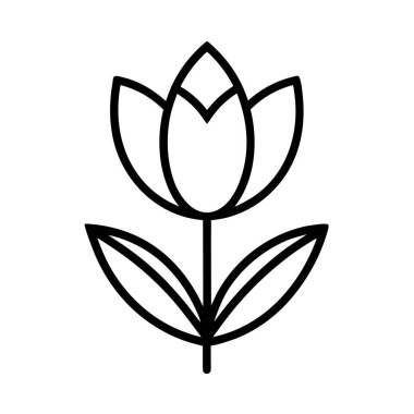 çizilmiş laleler-simge-vektör-üstüne-beyaz 'ı içerir