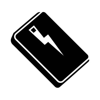 power-bank ikon-vektör illüstrasyonu- dahil