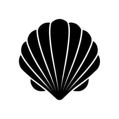 deniz kabuğu simgesi-vektör illüstrasyonu- dahil