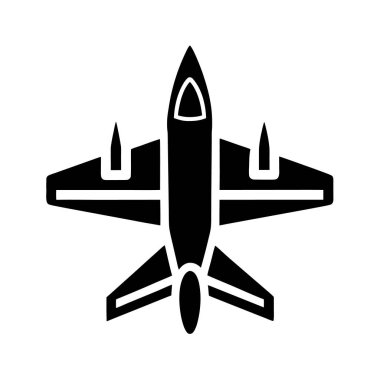 Basit savaş uçağı simgesi
