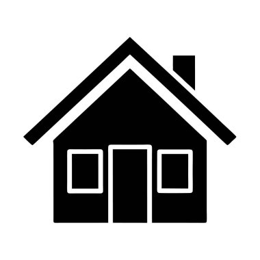 Basit-ev-ikonu-beyaz-arkasından-sonra-içerir