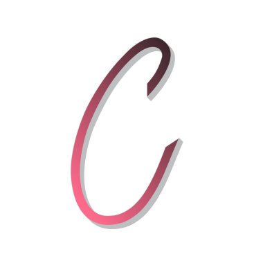 Harf dizayn şablon elementleri dizisi