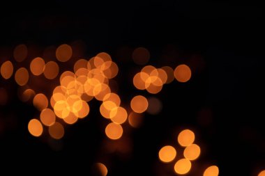 Bulanık altın bokeh hafif ılık ton arka plan konsepti