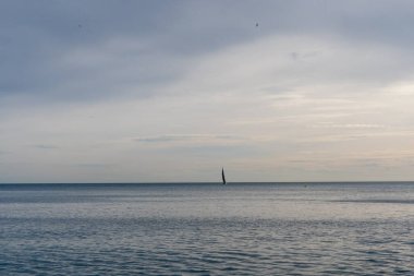 Yelken, gemi, bulut, deniz