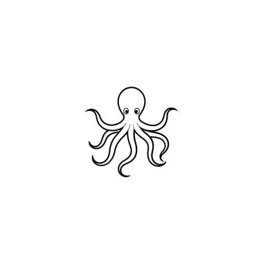 octopus icon logo illustration vector