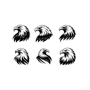 kartal silueti logo vektör çizgisi sanat logosu tasarımı
