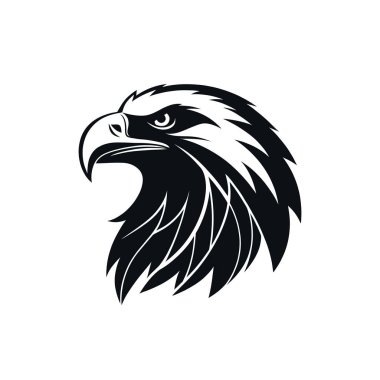 kartal silueti logo vektör çizgisi sanat logosu tasarımı