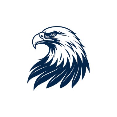 kartal silueti logo vektör çizgisi sanat logosu tasarımı