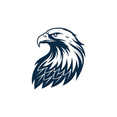 kartal silueti logo vektör çizgisi sanat logosu tasarımı