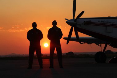 Forest Firefighting Aviation in the Pantanal, Brazil: Airtractor and Helicopters in Combat clipart