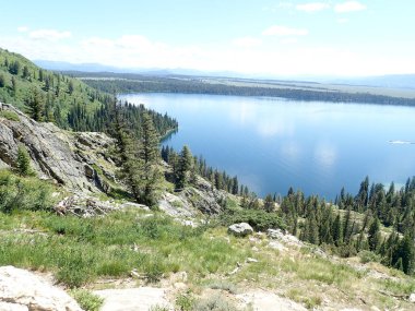 İlham Noktasından Jenny Lake Manzarası