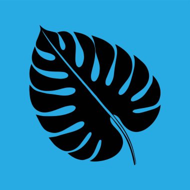 Cesur Siyah Canavar Yaprak Silueti