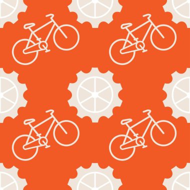 Bisiklet Dişli Tekerlekli Kusursuz Desen