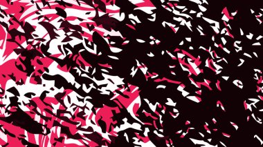 Soyut Pembe Siyah Beyaz Kamuflaj Şablonu