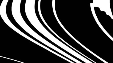 Siyah ve Beyaz Eğri Çizgiler