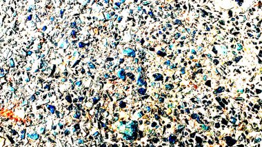 Soyut Beyaz ve Mavi Geri Dönüşümlü Plastik Doku