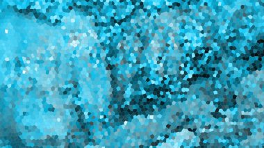 Mavi ve Teal gölgeli soyut mozaik arkaplan. Düzensiz Şekillendirilmiş Döşemeler Çeşitli Tasarım Projeleri için Dokulu, Sanatsal Efekt Oluştur.