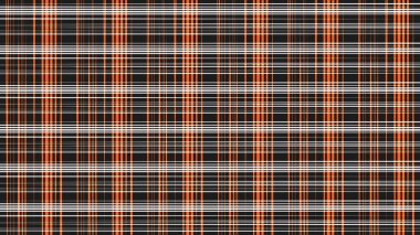 Siyah Turuncu Beyaz Ekoseli Kalıp