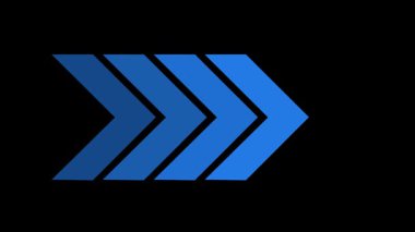 Ok simgesi animasyonu, oklar soldan sağa animasyon konsepti, ok döngüsü animasyonu sol yön animasyonu, ok yükleme simge canlandırması