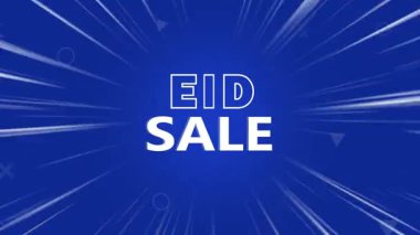 Zoom hattı arka planında EID satış etkinliği tanıtımı animasyonu, Paskalya satışı etkinliğinin tanıtımı, Paskalya satışı metninin animasyonu, satış etkinlikleri