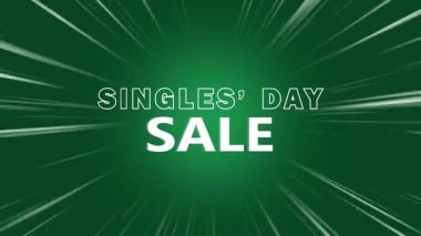 Singles Day satış etkinliği tanıtım animasyonu zoom hattı arka planında, animasyon tanıtımı Singles Day satış etkinliği, yeni yıl indirimi metni animasyonu, satış etkinlikleri