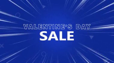 Sevgililer Günü etkinlik tanıtım animasyonu zoom line arka planda, bir sevgililer günü satış etkinliğinin tanıtımı, sevgililer günü satışı metninin animasyonu, satış etkinlikleri