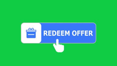 Yeşil Ekran Animasyonu, imleç simgesinin imleç, basit animasyonu olan teklif sunma düğmesi, kurtuluş teklif düğmesine tıklaması, kurtarılma teklif düğmesi animasyonu, teklif sunma canlandırması