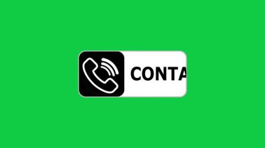 Kişi 'nin yeşil ekran canlandırması imleç simgesinin basit canlandırması imleç simgesi ile bizimle temas kurma, bizimle irtibat kurma düğmesi canlandırması, bizimle iletişim kurma düğmesi animasyonu