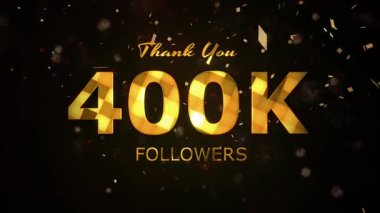400 bin takipçi kutlama animasyonunu, 400 bin takipçi teşekkürler video, havai fişekler, konfeti partisi efektleri, sosyal medya devinimtaşı animasyonu, 400 bin takipçi kutlaması