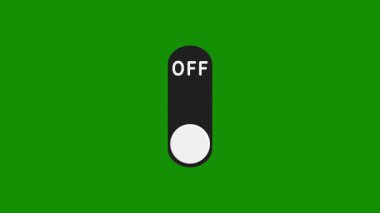düğme animasyonunu baştan sona aç. cep telefonu kaydıracını aç UI çubuk izole video animasyonunu döndür. Modern kullanıcı arayüzü tasarımı için en küçük renk değiştirme düğmesini animasyonla kapat